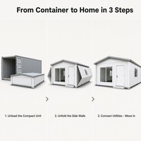 Maison conteneur extensible Villa Chambre Extérieure Personnalisée Étanche Vente en Gros Direct Usine Matériaux de Construction