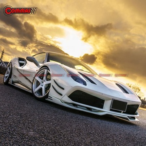 Great Quality Upgrade to Rowen Style Carbon Fiber <b>Car</b> Front <b>Diffuser</b> Lip <b>for</b> Ferrari 488 - Product Image 2