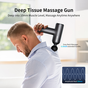 Pain Relief Handheld Pro Massage Gun Athletes Muscle Percussion <strong>Physiotherapy</strong> 7 Heads Fascia Gun - Product Image 4