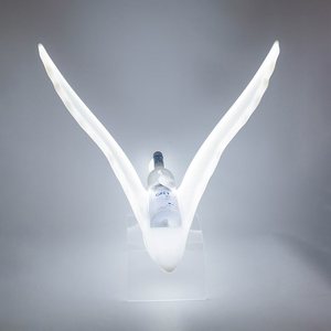 Kit di Illuminazione LED per Espositore di Liquori Bianco e Grigio Ricaricabile con Logo Personalizzato per Decorazione Tavoli VIP di Nightclub e Bar - Product Image 1
