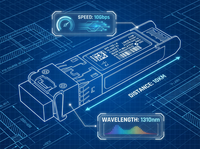 Émetteur-récepteur optique SFP+ 10G 1310nm 10km Duplex LC DC 5V pour la télécommunication