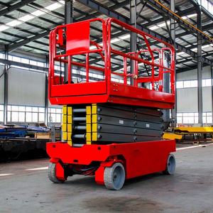 निर्माण के लिए 7 मीटर 9 मीटर 12 मीटर की ऊंचाई उठाने वाली इलेक्ट्रिक कैंची लिफ्ट - Product Image 2