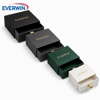 Boîte cadeau de luxe personnalisée EVERWIN avec cordon de serrage, emballage rigide en papier pour bijoux, cosmétiques, bougies, montres, cadeaux de marque