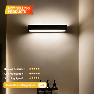 WT-207BK Miroir de courtoisie moderne populaire avec éclairage mural, lampe murale intérieure, miroir étanche, éclairage photo, lumière de courtoisie de salle de bain à LED 8w/12w - Product Image 2