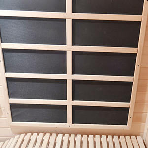 Sauna infrarouge à double paroi en cèdre rouge massif pour 2 personnes, fabriqué aux États-Unis, avec banc double. - Product Image 4