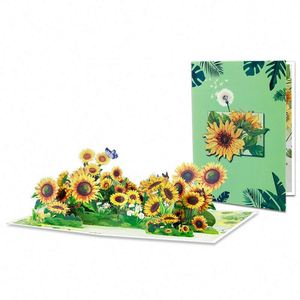 Nouvelle carte pop-up 3D créative pour la fête des mères, cadeau de bénédiction pour les enseignants - Product Image 2