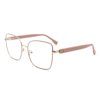 Modernas Gafas con Montura Metálica Cuadrada con Estampado Animal, Diseño Ligero de Aro Completo para Uso en Exteriores y Moda