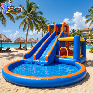 Tobogán Acuático Inflable Comercial <span class=keywords><strong>con</strong></span> <span class=keywords><strong>Piscina</strong></span>, Castillo Acuático Infantil para Exteriores, Ideal para <span class=keywords><strong>Alquiler</strong></span> en Resorts - Product Image 3