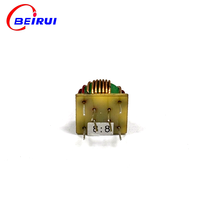 BEIRUI Mini Inducteur toroïdal de mode commun vert, 8:8 tours, trou vertical, base en fibre de verre pour PCB, fil bicolore, filtre EMI