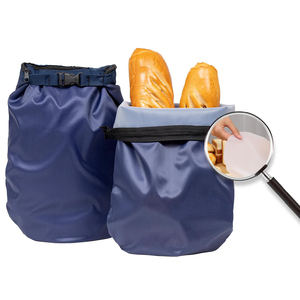 Fresh Waterproof <b>Freezer</b> Safe Portable Zippered Reusable Bread <b>Bag</b> to Keep Fresh with Silicone Liner - Product Image 1
