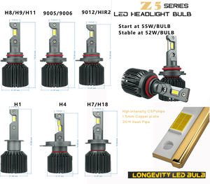 <span class=keywords><strong>Z5</strong></span> H4 9003 CANBUS efficace 110 Watts 12V 24V phare LED automatique 6000K système d'éclairage de voiture pour Toyota BMW FORD Geely Chery - Product Image 6