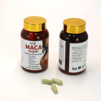 Compléments alimentaires à base de plantes OEM/ODM, capsules d'extrait de maca pour la beauté et l'énergie des adultes, 60 capsules par flacon