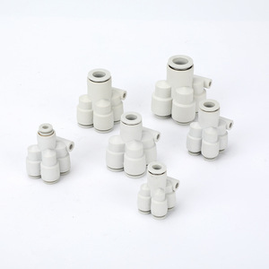 Conector Rápido Neumático de Plástico de Cinco Vías SiVK, Reductor de Uno a Cuatro, S KQ2UD04 06 PRG08 10 - Product Image 1