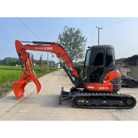 Almost New Used Kubota U55 U55-5 Mini Crawler Excavator with Hydraulic Thumb & Quick Coupler - High Click Rate Model