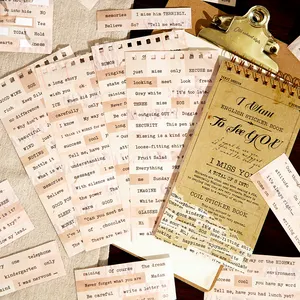 Бумажные наклейки «Mr. paper», 3 дизайна, 8 шт./книжка, блокнот, серия «miss», романтичное предложение, винтажные Декоративные наклейки для дневника