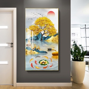 Impresión HD, Decoración Moderna Personalizada, Cuadro Abstracto de Ciervo y Pez, Pintura en Porcelana de Cristal 3D, Arte de Pared LED, Pintura de Animales - Product Image 6