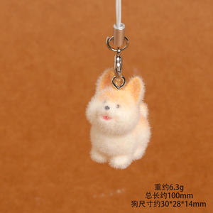 Accesorios de Decoración para Llaveros, Bolsos y Fundas de Teléfono con Colgante de Cachorro 3D en Resina Flocada - Product Image 6