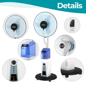Winningstar 16 Inch Rechargeable Stand Fan With Spray Function And <b>Led</b> Display - Product Image 2