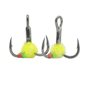 Anzuelos Triples para Pesca en Hielo, Acero con Alto Contenido de Carbono, Mini Señuelo Metálico - Product Image 1
