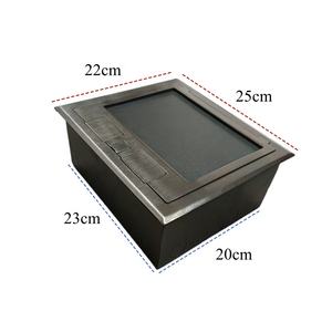 Types de boîtes électriques Boîte de sortie en acier inoxydable Couvercle invisible <span class=keywords><strong>encastré</strong></span> Peut être installé avec un <span class=keywords><strong>tapis</strong></span> en céramique - Product Image 1