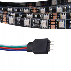 <span class=keywords><strong>RGB</strong></span> SMD5050 LED Strip IP65 không thấm nước 12V 24V 60LEDs/M 10 mét đen trắng PCB đầy màu sắc <span class=keywords><strong>RGB</strong></span> LED Strip ánh sáng cho TV đèn nền - Product Image 3