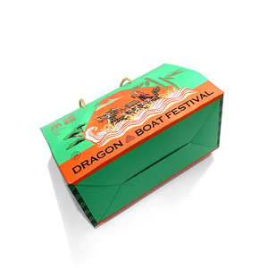 Caja de Cartón Reciclable Personalizada y Resistente con Estructura Trapezoidal Estable para Mayor Capacidad de Carga, Ideal para Regalos como <span class=keywords><strong>Zongzi</strong></span> - Product Image 3