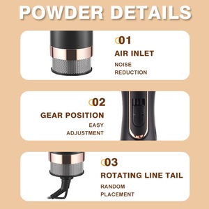 Styler à air chaud DSP 7 en 1, outil de coiffage multifonctionnel avec moteur sans balais en céramique pour lisser, boucler et sécher les cheveux - Product Image 3
