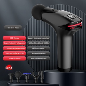 Pistolet de massage musculaire professionnel à percussion profonde, très populaire, avec 5 têtes de massage et compresse froide pour la relaxation corporelle - Product Image 3