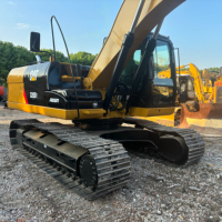 Pelle hydraulique originale CAT 320D de type chenille, une pelle moyenne d'occasion bien conditionnée du Japon