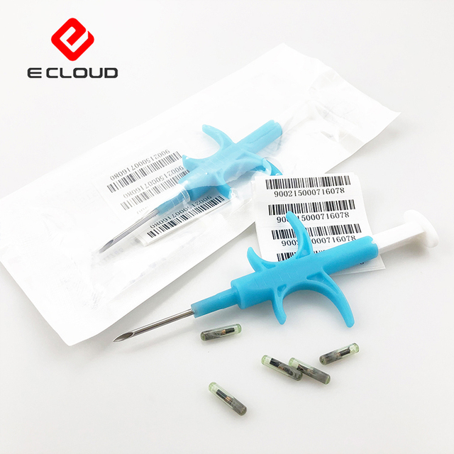 EM4305 RFID Pet Microchip 134.2kHz Bioglass LF Animal Tag for Identification & Access Control 2*12mm Implantable Chip