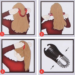 Pinces à cheveux en plastique bon marché en gros emboîtement élastique avec longue queue de cheval extensible pince <span class=keywords><strong>banane</strong></span> accessoires de cheveux pour les femmes - Product Image 5