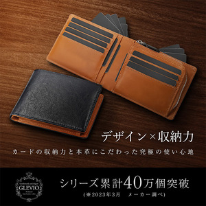 กระเป๋าสตางค์หนังแท้ญี่ปุ่นวินเทจ ป้องกัน RFID สำหรับผู้ชาย แบบพับสองตอน ความจุเยอะ ใส่บัตรได้หลายใบ มีช่องใส่เหรียญแบบซิป ขายส่ง - Product Image 4