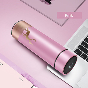 Gran oferta botella De agua De temperatura Digital inteligente diseño moderno frasco De vacío De Acero inoxidable Botellas De Agua Drinkware - Product Image 6