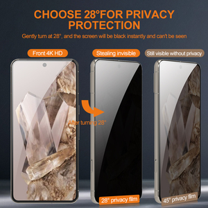 Para <span class=keywords><strong>Google</strong></span> Pixel 8a Protector de pantalla de vidrio templado de privacidad 9H Anti-Scratch Anti Spy Protector de pantalla para <span class=keywords><strong>Google</strong></span> Pixel 9 Pro - Product Image 2