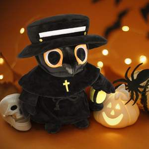 Nouveau Design créatif jouets en peluche personnalisé peste docteur peur sensorielle peluche poupée personnalisée pour Halloween fête décor - Product Image 6