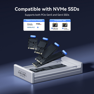 กล่องใส่ SSD <span class=keywords><strong>Acasis</strong></span> 80gbps สำหรับ M.2 <span class=keywords><strong>Nvme</strong></span> รองรับความเร็วสูง - Product Image 4