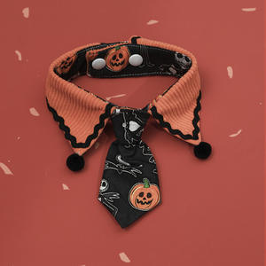 Gran oferta 2025, Collar de gato y perro, pajarita, babero, bonita bufanda de poliéster para Bichon para Halloween, Navidad, festividades de Año Nuevo - Product Image 5