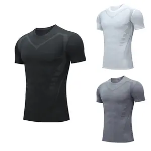 Unique design compression shirts sportswear suppliers quick-drying mma bjj t shirt musculation compression