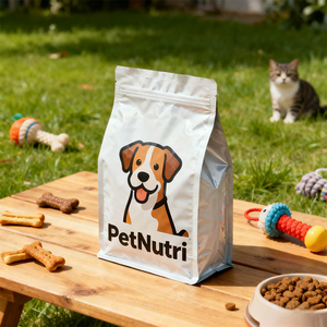 Sacchetto per Alimenti per Cani e Gatti con Fondo Piatto Riciclabile ODM OEM da 1KG-20KG - Product Image 4