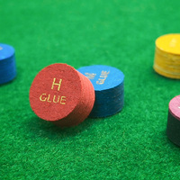 Embouts de queue de billard en cuir de porc véritable 8 plis pour des processus de fabrication de queues intégrés, améliorant l'action de la queue et un jeu plus rapide