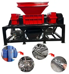 Trituradora de metal de coche de gran tamaño y alta eficiencia, máquina trituradora de un solo eje de aluminio y chatarra de acero