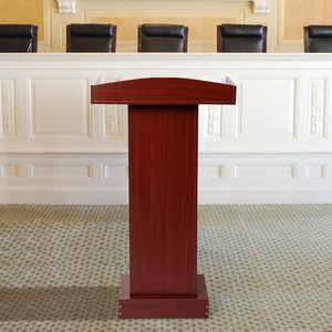 Podium de Base lourde <span class=keywords><strong>en</strong></span> <span class=keywords><strong>bois</strong></span> pour conférence support de discours de mariage support de podium pour pupitre présentation église salle de classe chaire - Product Image 1