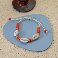 Bracelet en coquillages de cauris perlés faits main, coloré et personnalisable, avec cordon réglable, style bohème, bijoux de plage pour femmes et filles, vente en gros