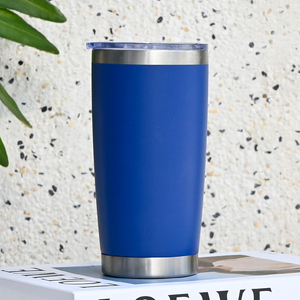 Vaso Térmico Aislado al Vacío con Recubrimiento en Polvo de 20oz, Acero Inoxidable 304, para Portavasos de Auto, Venta al Por Mayor - Product Image 1