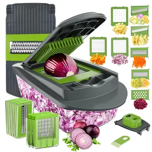 New Arrival Multifunctional Handheld Vegetable Chopper Onion Cutter Potato Peeler Kitchen Fruits Slicer Vegetable Cutter
