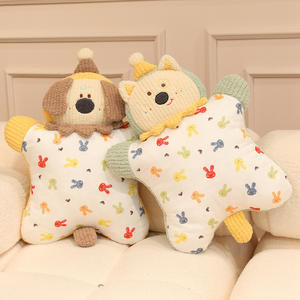 Ensemble <span class=keywords><strong>couverture</strong></span> et oreiller <span class=keywords><strong>en</strong></span> coton avec motif de sac mignon aux grands yeux, rembourrage <span class=keywords><strong>en</strong></span> fibre pour canapé - Product Image 3