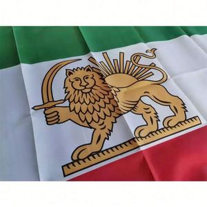 ธงชาติอิหร่านลายสิงโตและพระอาทิตย์ ขนาด 90x150 ซม. ผลิตจากโพลีเอสเตอร์คุณภาพสูง เย็บสองชั้น สำหรับงานอีเว้นท์ระดับประเทศ ขายส่ง - Product Image 6