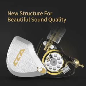<span class=keywords><strong>CCA</strong></span> <span class=keywords><strong>C12</strong></span> Metall 5BA+1DD Hybrid 12-Einheiten HIFI Bass Geräuschunterdrückende In-Ear-Monitor-Kopfhörer - Product Image 4