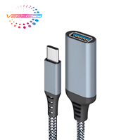 Kabel Adaptor USB-C USB-A 3.0 Female Converter 5Gbps Kabel OTG Kecepatan Tinggi 3A Pengisian Cepat untuk Komputer Notebook Tablet Ponsel