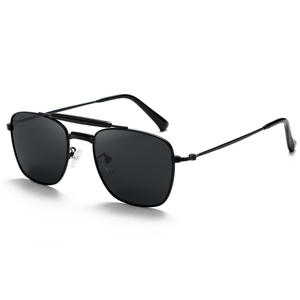 Lunettes de soleil Greyjack pour femmes, monture métallique noire, verres polarisés TAC UV400, type 3, design tendance - Product Image 4